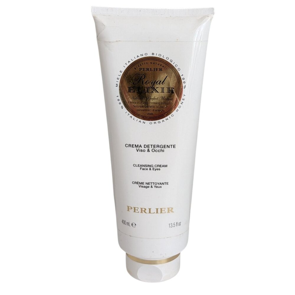 Perlier Royal Elixir Cleansing Cream for Face & Eyes-Jumbo 13.5 oz-NEW SEALED